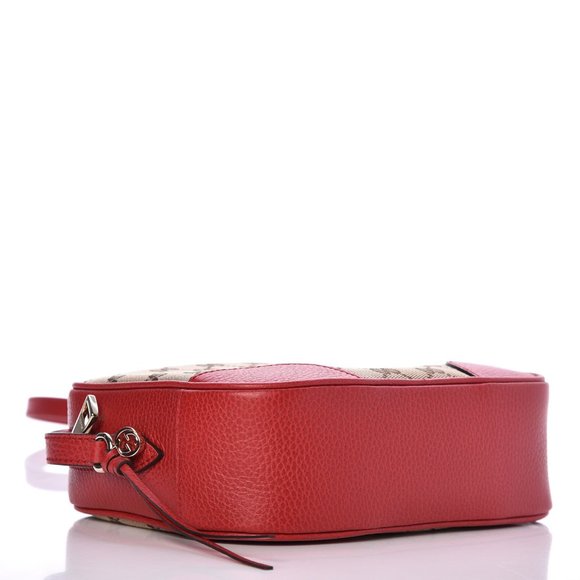 Gucci GG Supreme Bree Camera Crossbody Bag in Red- new in DUSTBAG - Picture 6 of 13